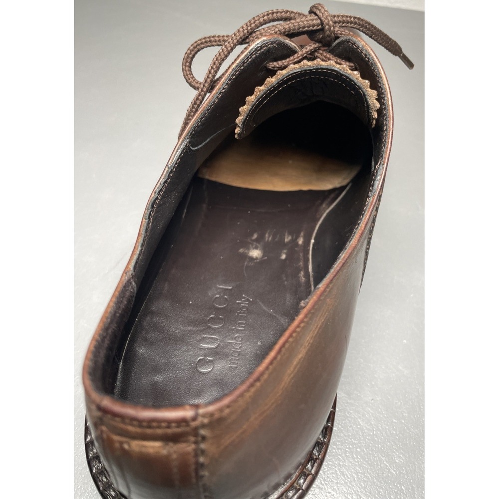 Gucci‎ Leather Oxford Shoes Size 10 D - Picture 11 of 12